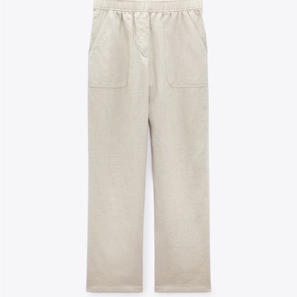 Zara wide leg linen pants, size XS.